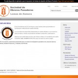 Screenshot del sitio Web de SOPLDZ