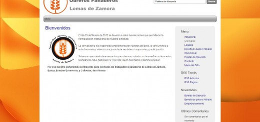 Screenshot del sitio Web de SOPLDZ